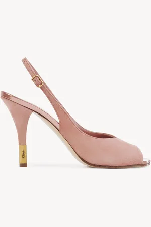 Chloé Sandales à talon Flower Femme Taille 39 100% Peau de chèvre