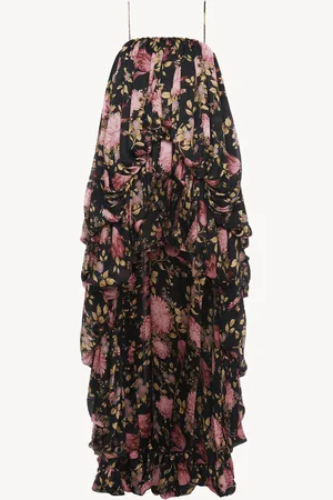 Chloé Combinaison sans manches asymétrique en charmeuse de soie Femme Taille 36 100% Soie