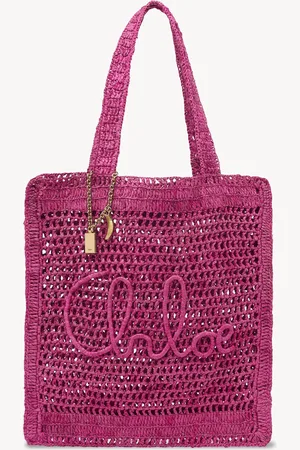 Chloé Sac cabas Summer Banana en raphia Femme Taille OneSize 100% papier