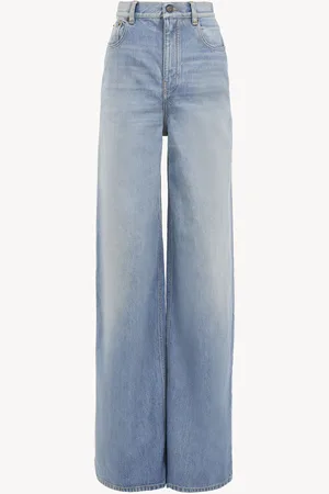 Chloé Jean taille haute large en denim Femme Taille 28 100% coton