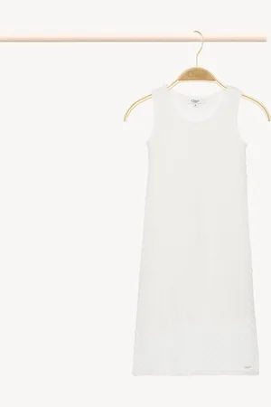 Chloé Robe sans manches Femme Taille 6 100% coton