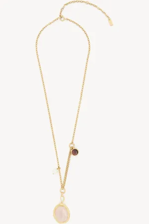 Chloé Collier pendentif Chloé Senses Femme Taille OneSize 100% Laiton, ail de tigre, Quartz rose, PMMA