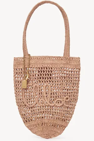 Chloé Petit sac cabas Summer Banana en raphia Femme Taille OneSize 100% raphia
