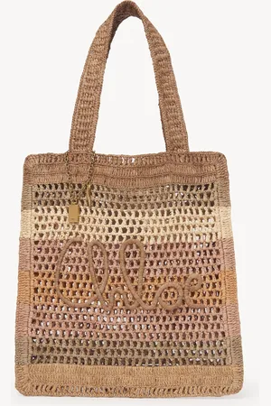 Chloé Sac cabas Summer Banana en raphia Femme Taille OneSize 100% raphia