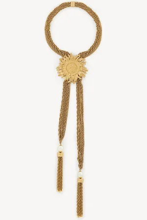 Chloé Collier Chloé Sunflower Femme Taille OneSize 100% Laiton