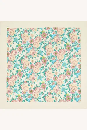Chloé Foulard carré Chloé Peonies en twill de soie Femme Taille OneSize 100% Soie