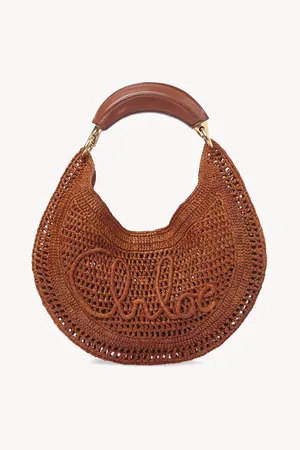 Chloé Sac hobo Summer Banana en raphia Femme Taille OneSize 100% papier, Bubalus Bubalis, Farmed, COO Italy