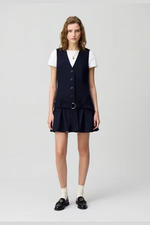 Claudie Pierlot Robe courte cintrée plissée