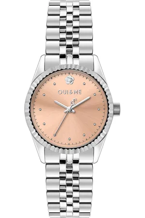 Oui&Me Montre pour femme en AcierAcier en forme de rond, fonctionnalités : 5 ATM - 0.073 g - ME010283