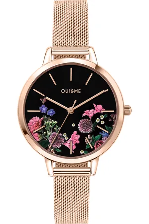 Oui&Me Montre pour femme en AcierAcier en forme de rond, fonctionnalités : 5 ATM - 0.045 g - ME010075