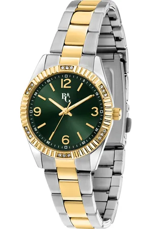 B&G Montre pour femme en AlliageAcier en forme de rond de forme Rond, couleur : Vert, finition : Sunray, fonctionnalités : 3 ATM - 0.067 g - R3853241