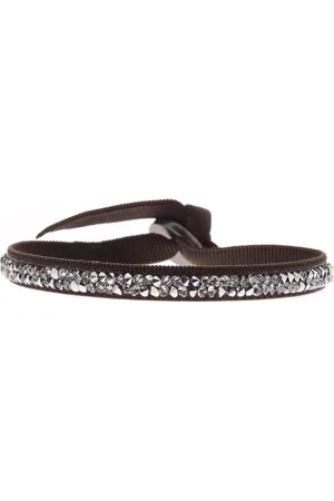 Cleor Bracelet pour femme en Tissu serti de cristal - A31668