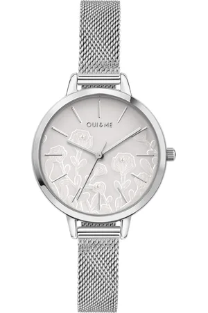 Oui&Me Montre pour femme en AcierAcier en forme de rond de forme Rond, couleur : ARGENT, fonctionnalités : 5 ATM - 0.040 g - ME010127