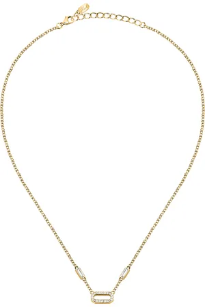 Karl Lagerfeld Collier pour femme en Acier serti de cristal en forme de rectangulaire - 0.005 g - taille : 405CM - KLAYC10