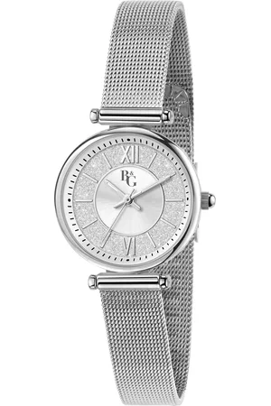 B&G Montre pour femme en AlliageAcier en forme de rond de forme Rond, couleur : ARGENT, DIAMOND DUST, fonctionnalités : 3 ATM - 0.032 g - R385330250
