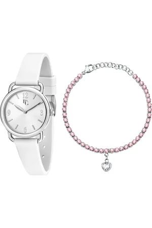 B&G Montre pour femme en AlliageSilicium en forme de rond de forme Rond, couleur : ARGENT, SUNRAY, fonctionnalités : 3 ATM - 0.032 g - R3851322505