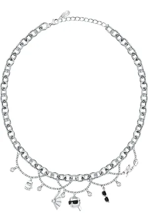Karl Lagerfeld Collier pour femme en Acier serti de cristal - 0.028 g - taille : 405CM - KLAYD02