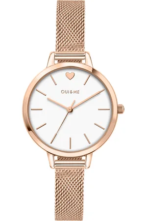 Oui&Me Montre pour femme en AcierAcier en forme de rond de forme Rond, couleur : BLANC, fonctionnalités : 5 ATM - 0.040 g - ME010051