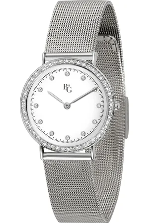 B&G Montre pour femme en AcierAcier en forme de rond de forme Rond, couleur : BLANC, fonctionnalités : WATER PROOF - 0.043 g - R3853252517