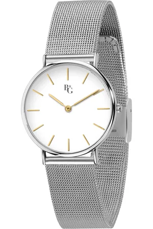 B&G Montre pour femme en AlliageAcier en forme de rond, fonctionnalités : Pas de résistance à l