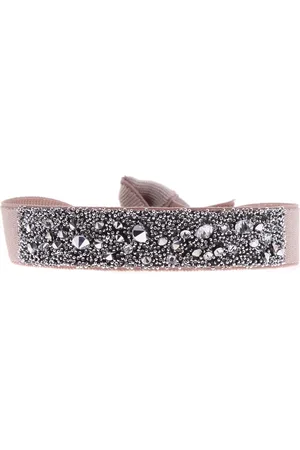 Cleor Bracelet pour femme en Tissu serti de cristal - A35892