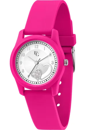 B&G Montre pour femme en PlastiquePolyuréthane en forme de rond de forme Rond, couleur : BLANC, fonctionnalités : 3 ATM - 0.020 g - R3851309502