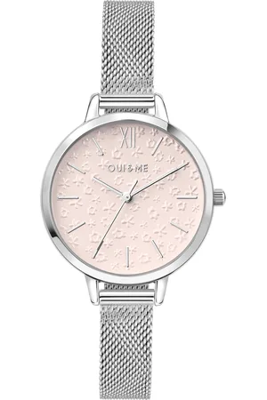 Oui&Me Montre pour femme en AcierAcier en forme de rond, fonctionnalités : 5 ATM - 0.049 g - ME010309
