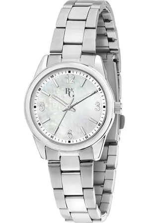 B&G Montre pour femme en AcierAcier en forme de rond de forme Rond, couleur : BLANC, fonctionnalités : 3 ATM - 0.094 g - R3853316501