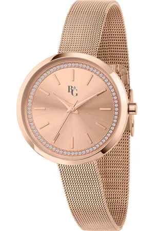 B&G Montre pour femme en AlliageAcier en forme de rond de forme Rond, couleur : , BRILLANT, fonctionnalités : 3 ATM - 0.066 g - R3853311501
