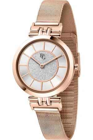 B&G Montre pour femme en AlliageAcier en forme de rond de forme Rond, couleur : ARGENT, fonctionnalités : 3 ATM - 0.057 g - R3853294501