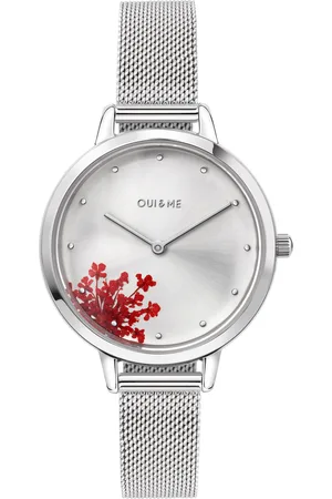 Oui&Me Montre pour femme en AcierAcier en forme de rond, fonctionnalités : 5 ATM - 0.040 g - ME010249