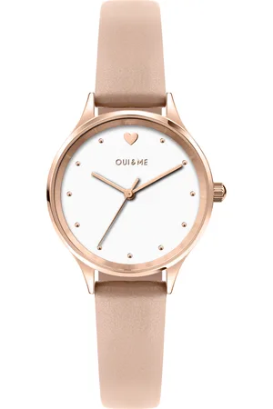 Oui&Me Montre pour femme en AcierCuir Véritable Recyclé en forme de rond, fonctionnalités : 5 ATM - 0.026 g - ME010167