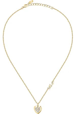 Karl Lagerfeld Collier pour femme en Acier serti de cristal en forme de cœur - 0.008 g - taille : 405CM - KLAYD03