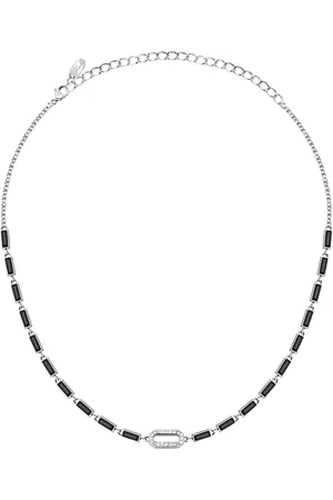 Karl Lagerfeld Collier pour femme en Acier serti de cristal - 0.013 g - taille : 3510CM - KLAYC07