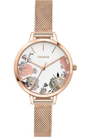 Oui&Me Montre pour femme en AcierAcier en forme de rond, fonctionnalités : 5 ATM - 0.040 g - ME010096