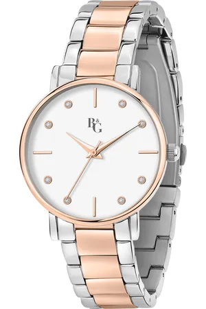 B&G Montre pour femme en AlliageAlliage en forme de rond de forme Rond, couleur : BLANC, MAT, fonctionnalités : 3 ATM - 0.082 g - R3853252553