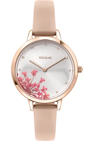 Oui&Me Montre pour femme en AcierCuir Véritable Recyclé en forme de rond, fonctionnalités : 5 ATM - 0.040 g - ME010188