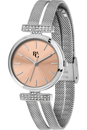 B&G Montre pour femme en AlliageAcier en forme de rond de forme Rond, couleur : ROSE, SUNRAY, fonctionnalités : 3 ATM - 0.043 g - R3853321503