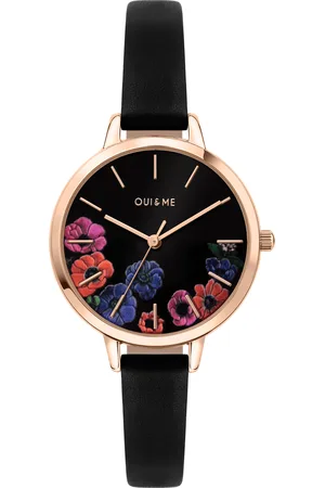 Oui&Me Montre pour femme en AcierCuir Véritable en forme de rond de forme Rond, couleur : , fonctionnalités : 5 ATM - 0.035 g - ME010059