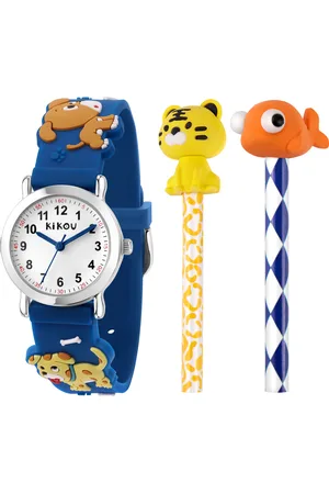 KIKOU Montre pour enfant en AlliagePlastique en forme de rond de forme Rond, couleur : BLANC, fonctionnalités : 3 ATM - 0.026 g - R4551102002