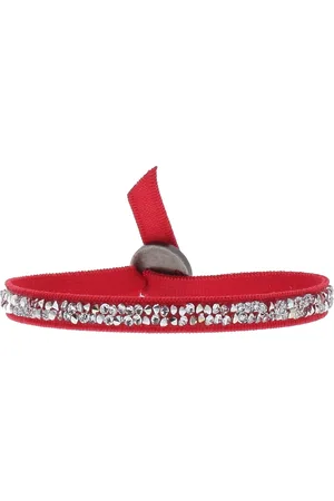 Cleor Bracelet pour femme en Tissu serti de cristal - A24933