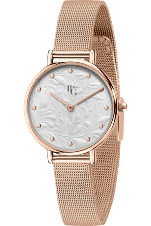 B&G Montre pour femme en AlliageAcier en forme de rond de forme Rond, couleur : BLANC, GRAVURE, fonctionnalités : WATER PROOF - 0.041 g - R3853252538