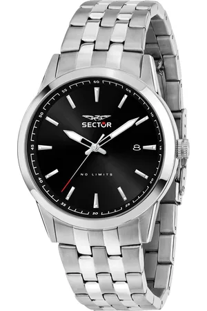 Sector Montre pour homme en AcierAcier en forme de rond de forme Rond, couleur : NOIR, SUNRAY, fonctionnalités : 5 ATM - 0.138 g - R3253517029