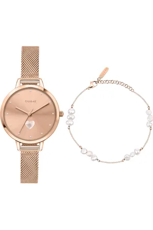 Oui&Me Montre pour femme en AcierAcier en forme de rond de forme Rond, couleur : OR , SUNRAY, fonctionnalités : 5 ATM - 0.040 g - ME010194