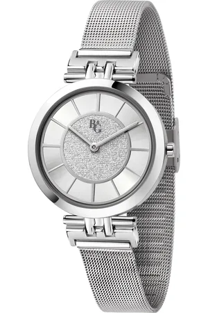 B&G Montre pour femme en AlliageAcier en forme de rond de forme Rond, couleur : ARGENT, fonctionnalités : 3 ATM - 0.057 g - R3853294502