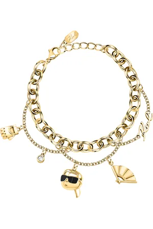 Karl Lagerfeld Bracelet pour femme en Acier serti de cristal - 0.015 g - taille : 163CM - KLAYD11