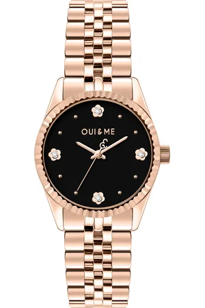 Oui&Me Montre pour femme en AcierAcier en forme de rond, fonctionnalités : 5 ATM - 0.073 g - ME010276
