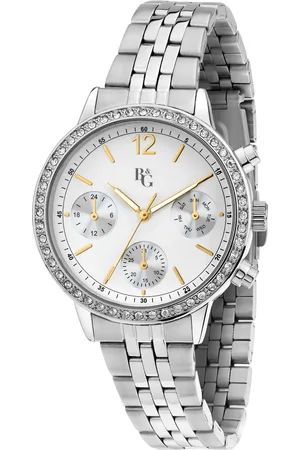 B&G Montre pour femme en AlliageAcier en forme de rond de forme Rond, couleur : BLANC, MAT, fonctionnalités : 3 ATM - 0.072 g - R3853317501