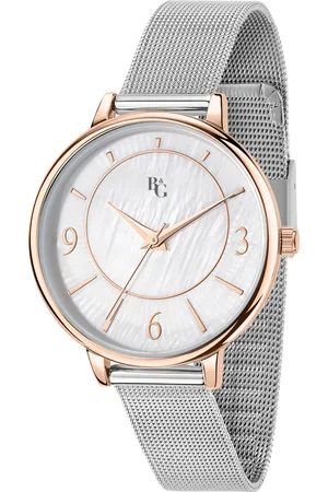 B&G Montre pour femme en AlliageAcier en forme de rond de forme Rond, couleur : BLANC, fonctionnalités : 3 ATM - 0.043 g - R3853310501
