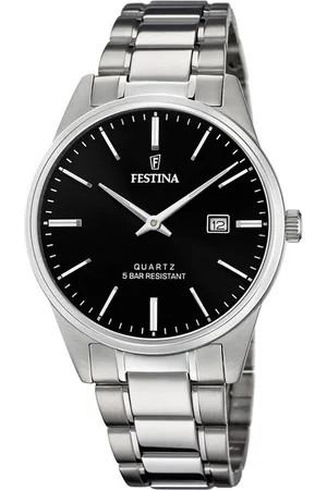 Festina Montre pour homme en AcierAcier de forme Rond, couleur : NOIR, fonctionnalités : 5 ATM - F20511/4